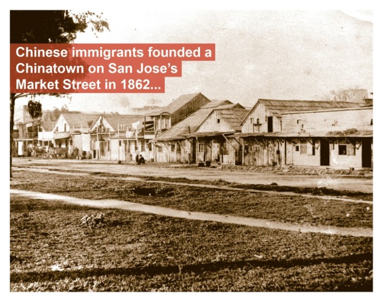 Chinatown founded in San Jose's Market Street